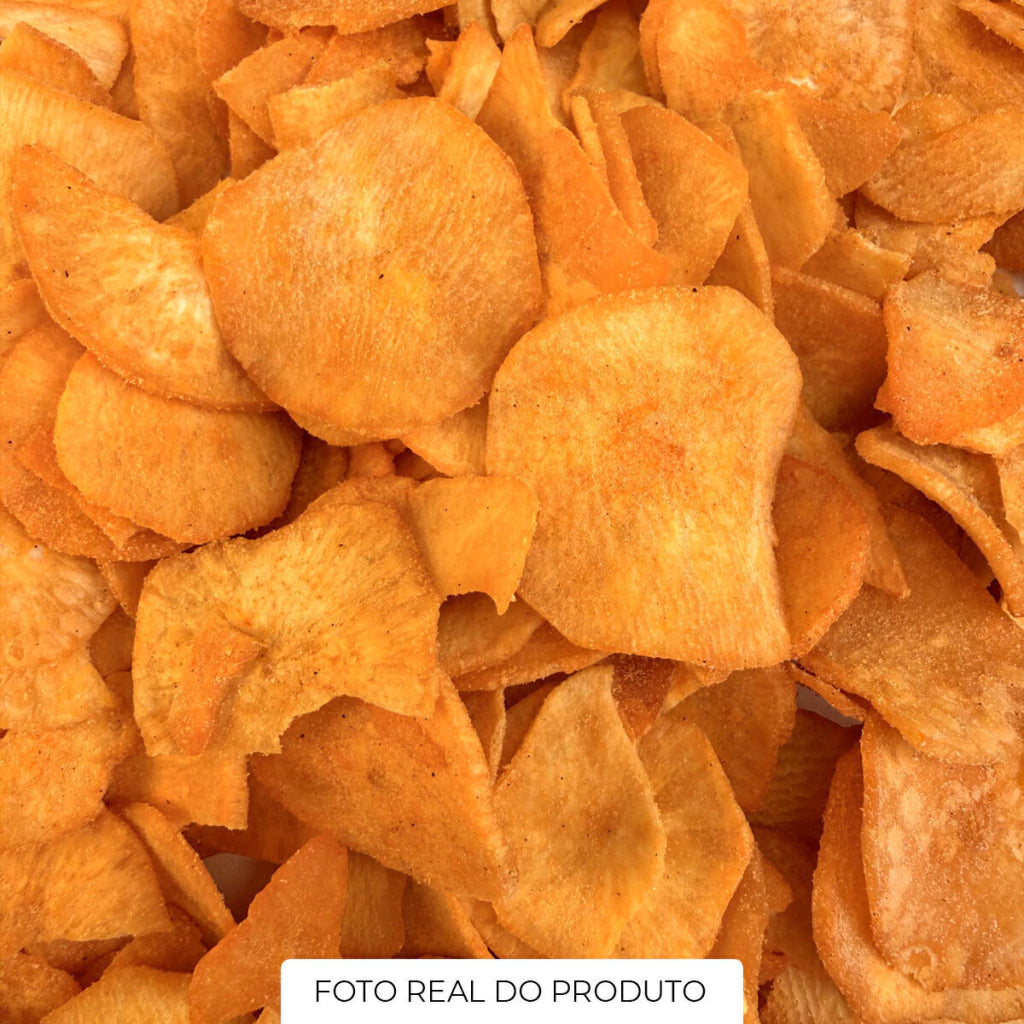 Mandioca Chips Sabor Nachos Salgada | Lançamento